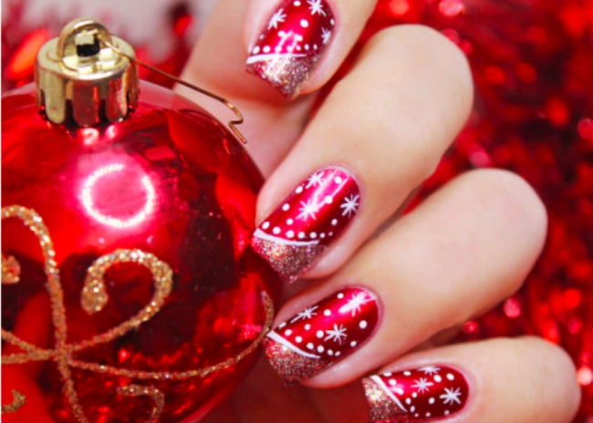 Stickers Ongles Noël – Bonhommes De Neige, Sapins Et Pingouins – Nail Art